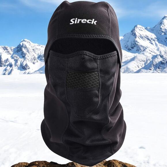 Sireck Balaclava Ski Mask Water Resistant Windproof Fleece Mesh Hood Winter Snow - Picture 1 of 6
